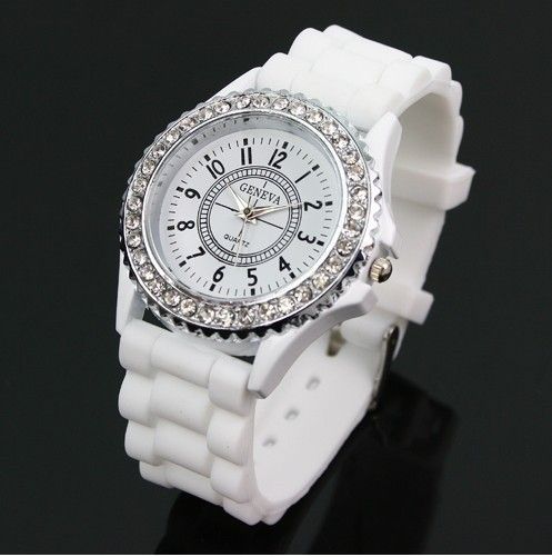 Popular ladies sweet silicone wrist quartz watch