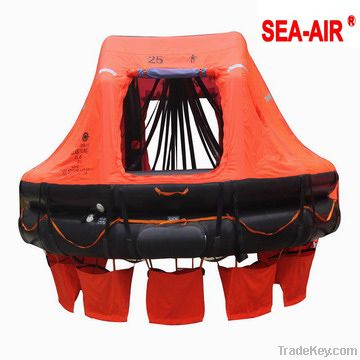 Solas approved inflatable life raft with 25 person