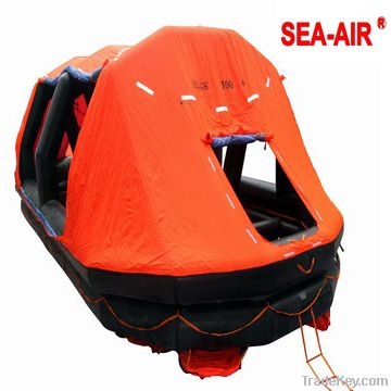 Solas approved inflatable life raft with 100 person