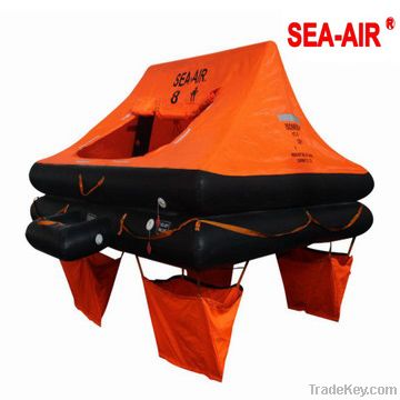 Leisure yachting inflatable life raft with 8 person