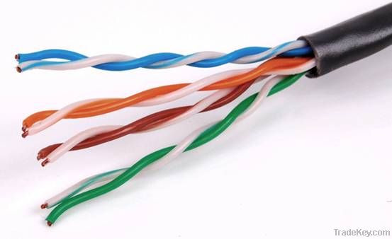 4 Pair 24AWG UTP Bare Copper Cat5e Cable (Cat5e UTP)