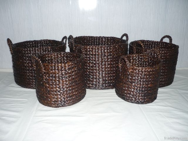 Water hyacinth Round baskets