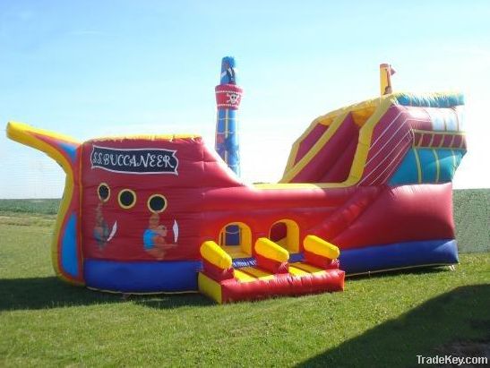 inflatable pirate ship bouncer for jumping