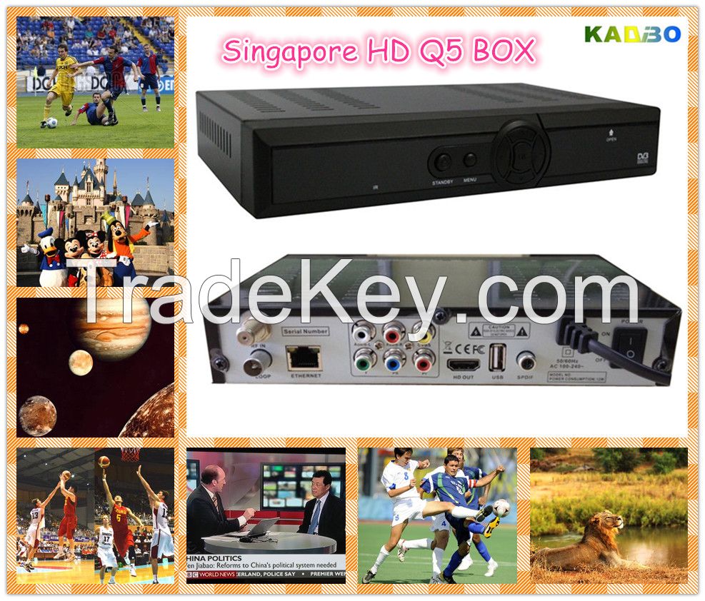 Original Q5 hd pvr DVB-C set top box support singapore starhub EPL/ HD/ SD channels timer record EPG