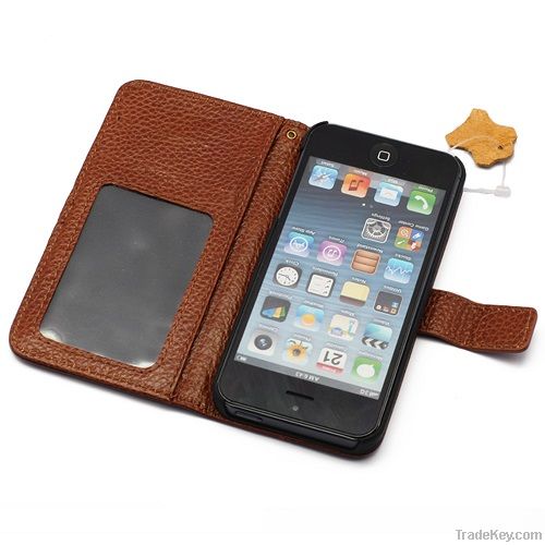 PDN CASE iPhone 5 Genuine Leather Wallet Case