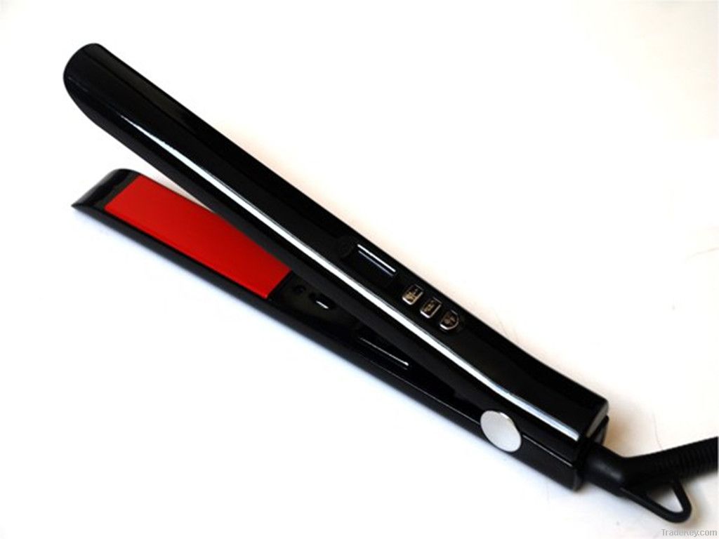 ironic Hair straightener/ LCD hair flat iron