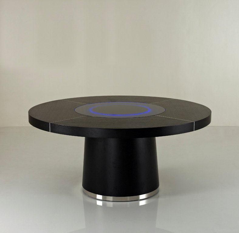 Round Dining Table with the LED right