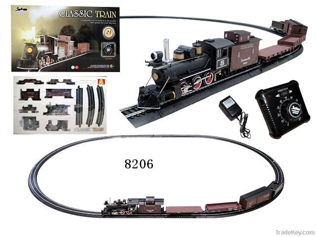 The simulation alloy electronic speed track model train set