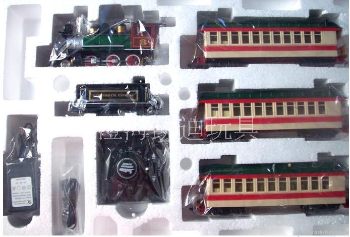 The simulation alloy electronic speed track model train set
