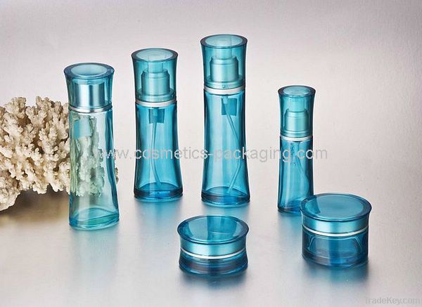 glass jar and bottles cosmetic packaging