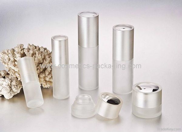 glass jar and bottles cosmetic packaging