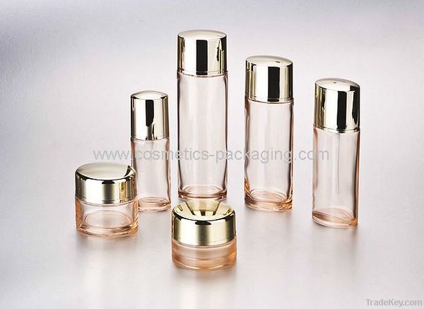 glass jar and bottles cosmetic packaging