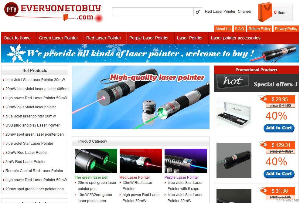 100mW Powerful blue violet laser pointer