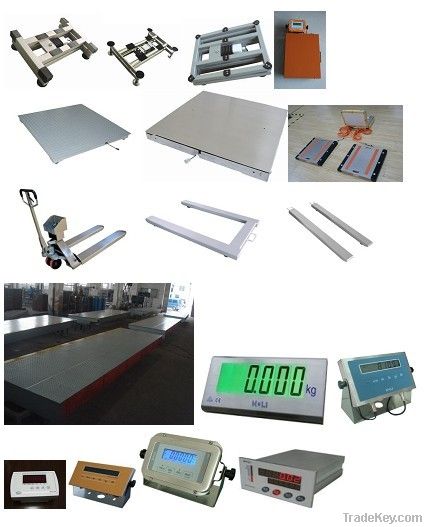 truck scale, axle weighing scale, bench scale, floor scale, indicator