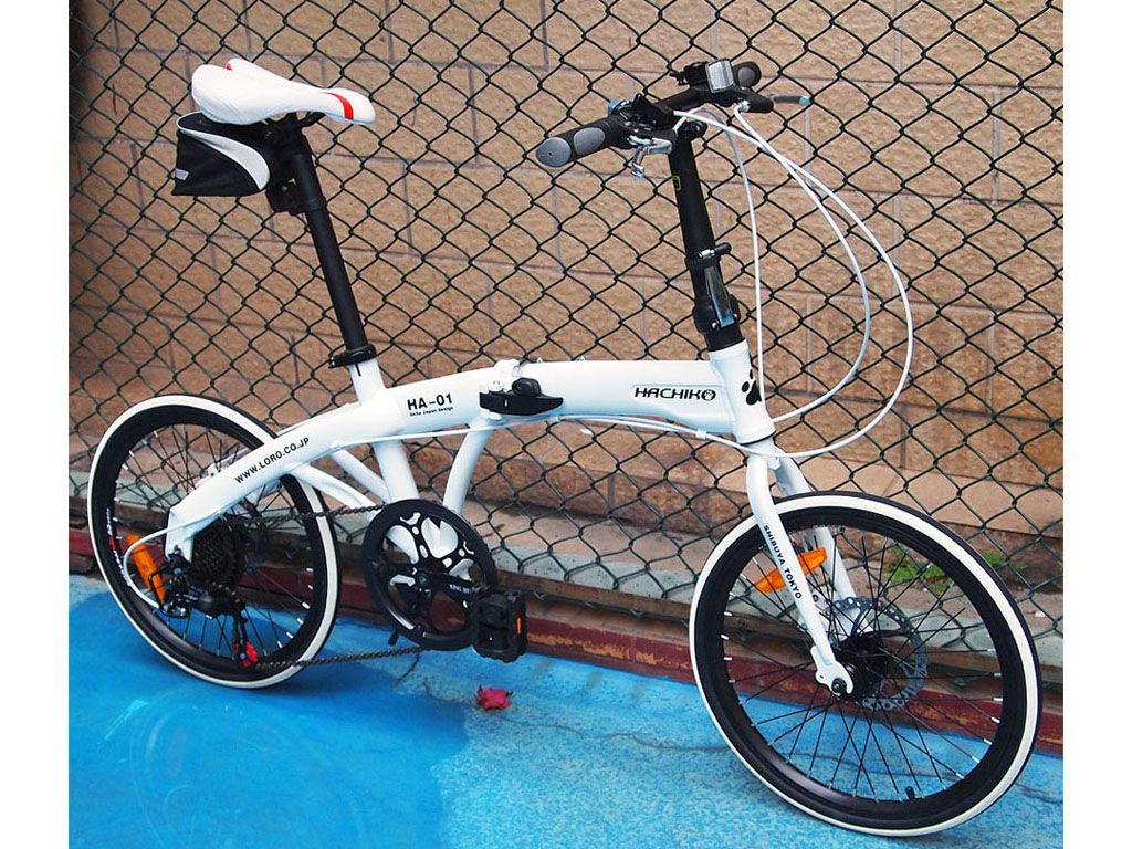 Hachiko 20-inch aluminium alloy folding bicycle 7 speed disk brake