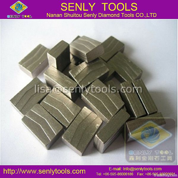 Diamond segment for cutting granite, marble, concrete etc.