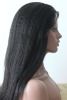 Brazilian Virgin Hair Kinky straight Full Lace Wig