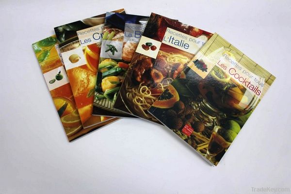 softcover saddle stitching cook book printing