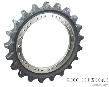 Excavator undercarriage Parts Hyundai R200 Sprocket