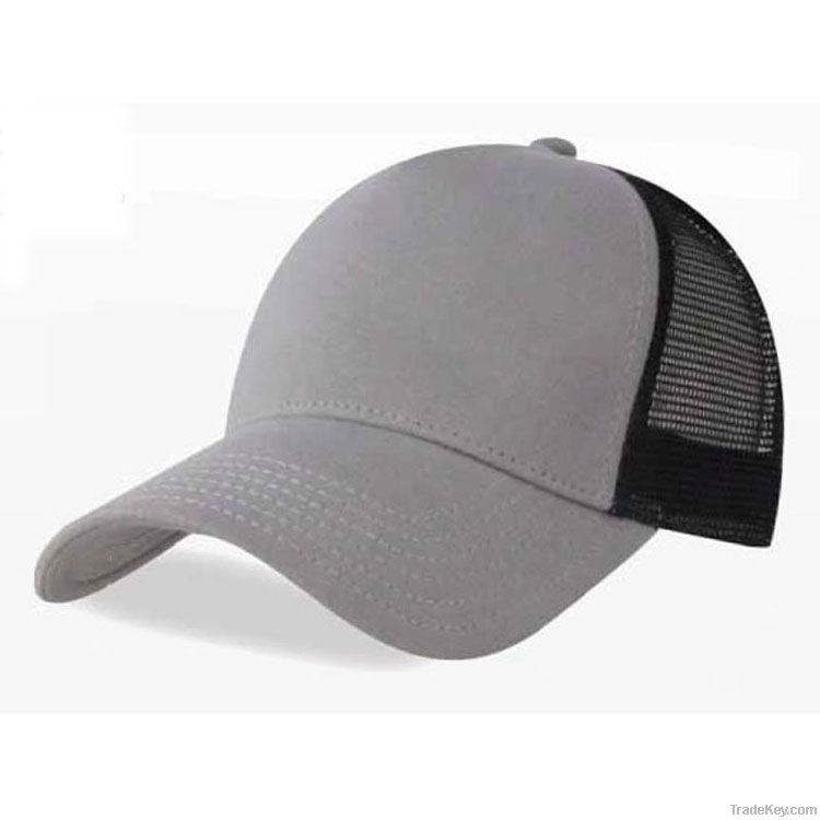 sports mesh cap/hat, made of cotton/poly/cotton/acrylic, in 5/6panel