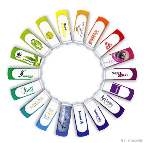 Hot selling OEM Swivel USB Flash Drive With Free Logo and free shippin