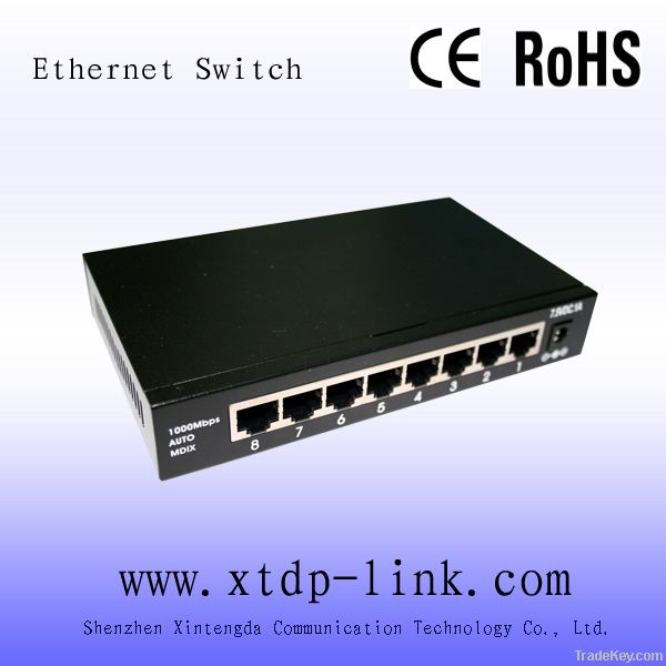 8port fixed VLAN network ethernet switches