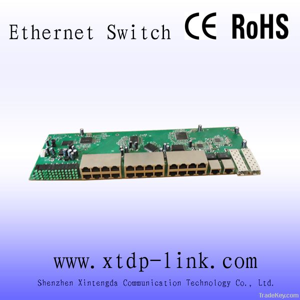 24Port 10/100M+2Port SFP WEB Smart Ethernet Switches