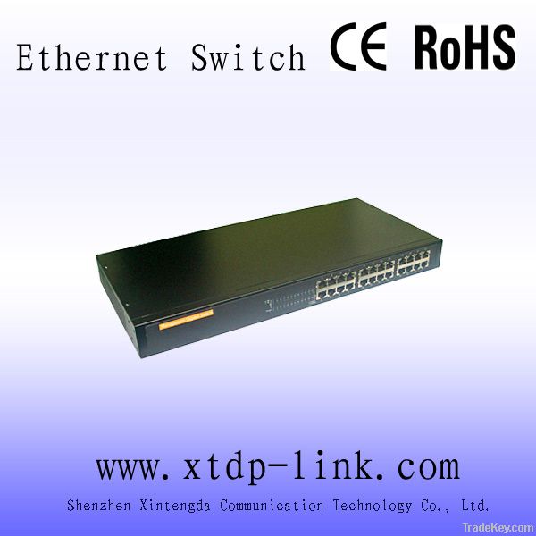 layer 2 19 inches 24 port gigabit switch for LED project