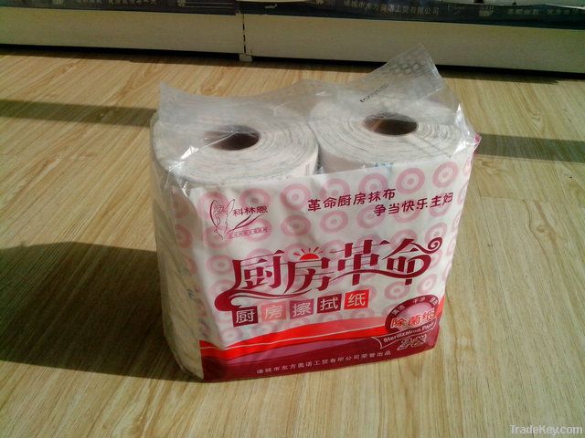 Individually package kitchen roll paper towel