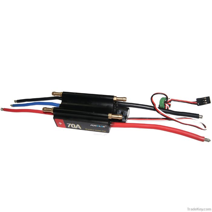 FLYCOLOR 70A 2-6S SBEC 5.5V/3A ESC for RC boat &amp; ship