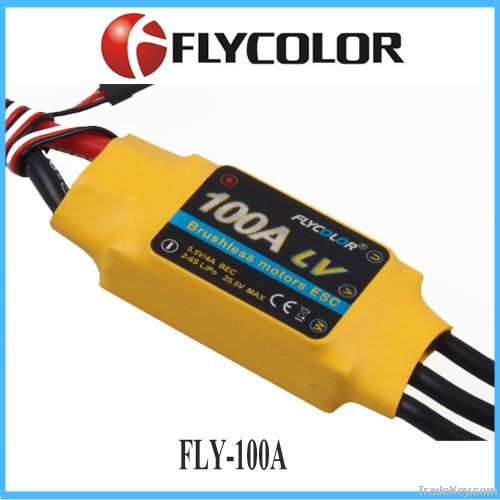 FLYCOLOR 100A 2-6S SBEC 5.5V/4A ESC for RC aircraft &amp; helicopter