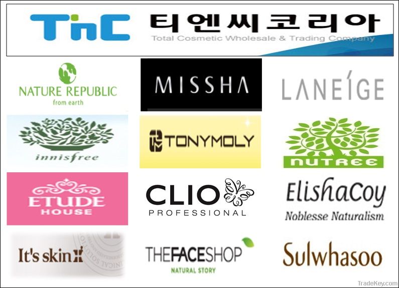 All kinds of korean cosmetic brands