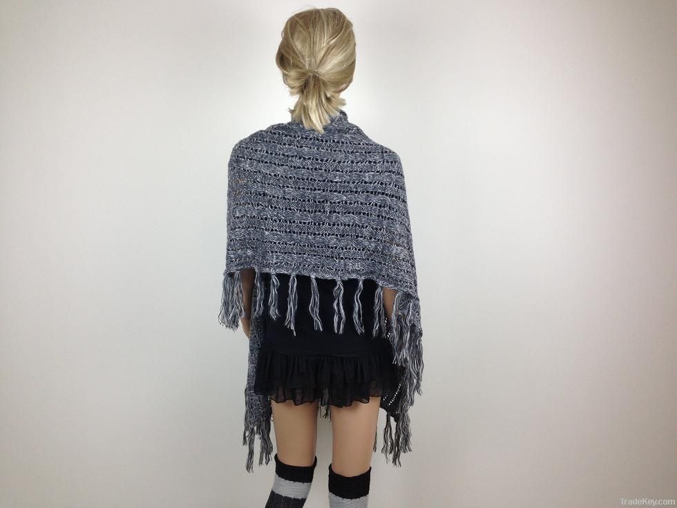 Fashion knitted shawl