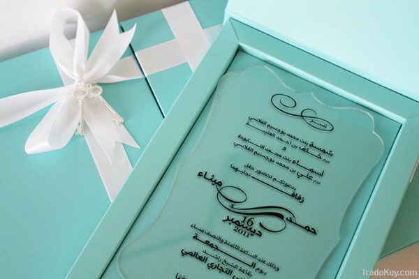 mysterious acrylic invitations wholesale