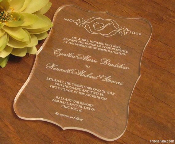 modern wedding invitation card
