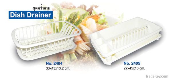 Plastic dish drainer