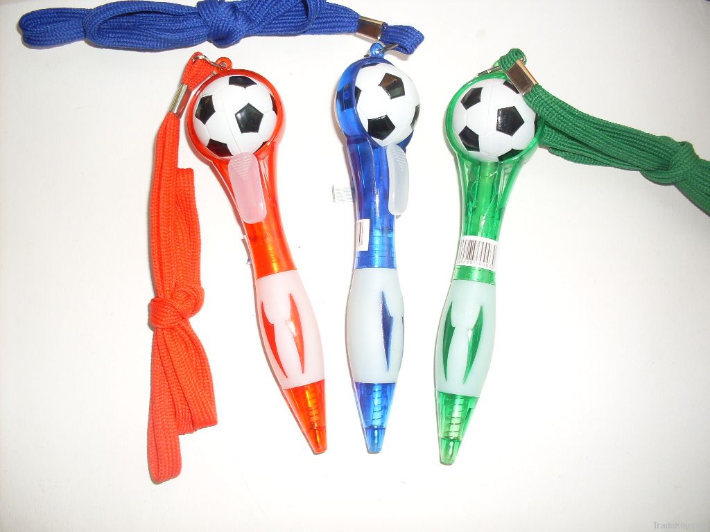 ball head plastic ball pen with rope