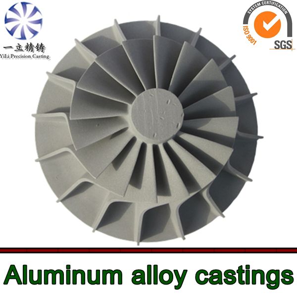 Aluminum alloy compressor wheel used for turbojet engine