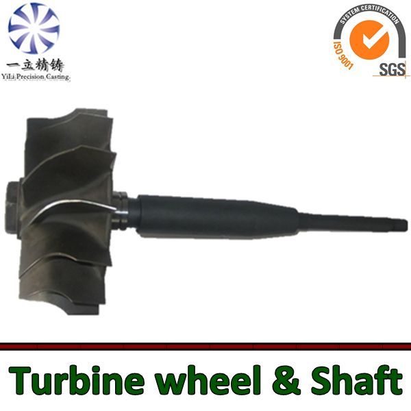 Nickel-base alloy casting turbine shaft used for boat engine turbocharger