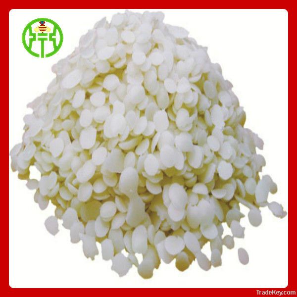 white and yellow  beeswax granules