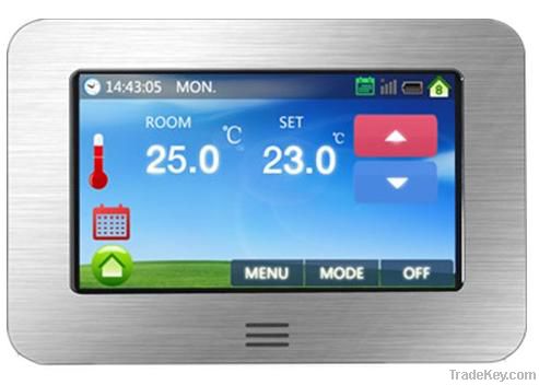 Color Touch Screen Programmable Room Heating Thermostat