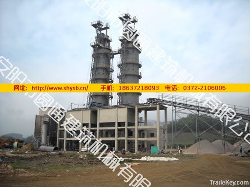 Environmental production line of lime kiln