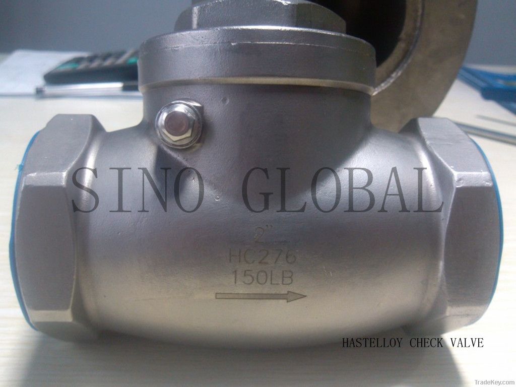 Hastelloy Threaded Swing Check Valve