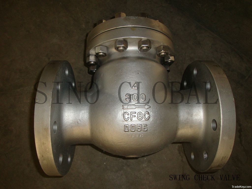 HIGH TEMPERATURE FLANGED CF8C SWING CHECK VALVE