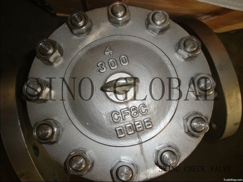 HIGH TEMPERATURE FLANGED CF8C SWING CHECK VALVE