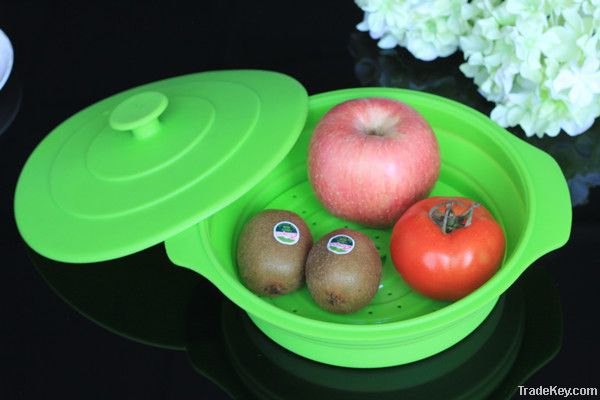 collapsible silicone food container