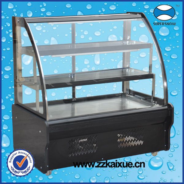4 Sides Glass Multi-functional Food Display Refrigerator
