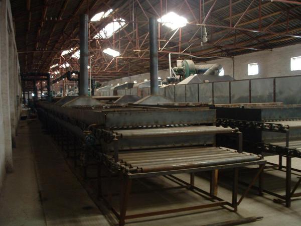 Rock wool board production line
