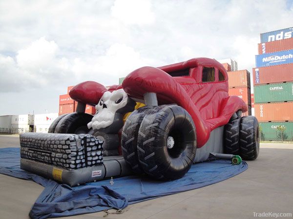 Inflatable Monster Truck Slide (Dry Slides)