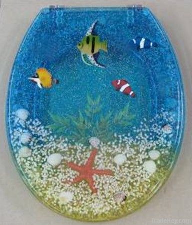 resin toilet seat cover decorative polyresin toilet seat